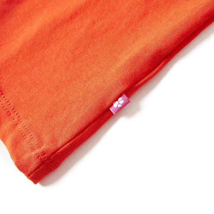 Tricou de copii cu mâneci lungi, portocaliu închis, 92 - WALTI WALTI