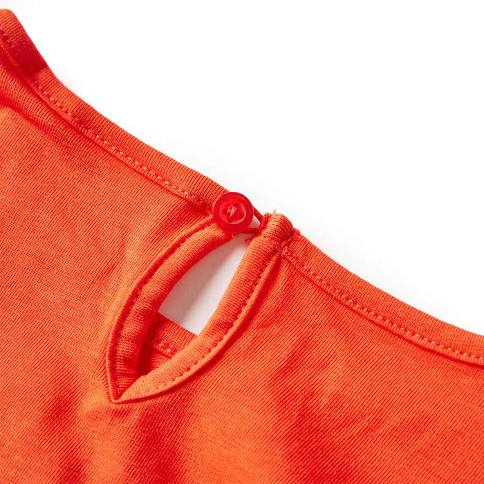 Tricou de copii cu mâneci lungi, portocaliu închis, 116 - WALTI WALTI