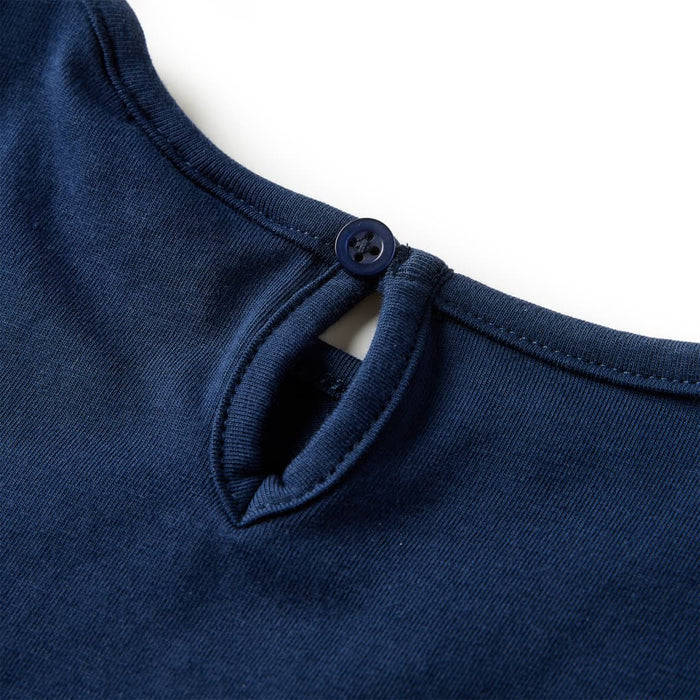 Tricou de copii cu mâneci lungi, bleumarin, 92 - WALTI WALTI