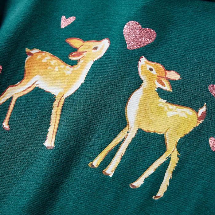 Tricou de copii cu mâneci lungi verde închis 92 WALTI
