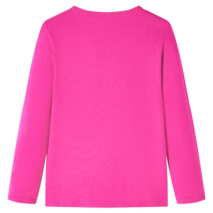 Tricou de copii cu mâneci lungi, roz închis, 140 WALTI