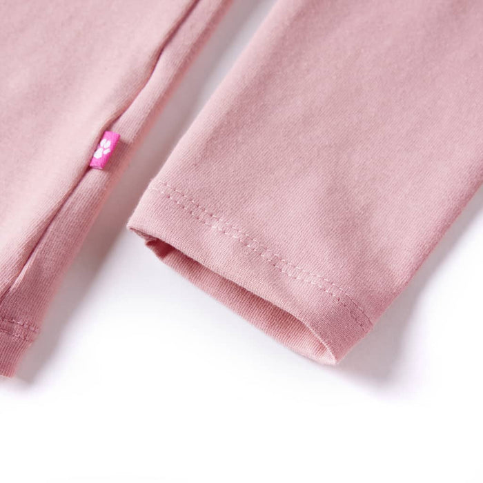 Tricou pentru copii cu mâneci lungi, roz deschis, 116 - WALTI WALTI