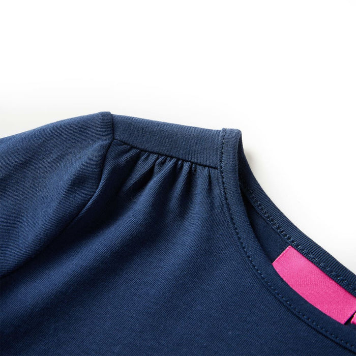 Tricou pentru copii cu mâneci lungi, bleumarin, 92 WALTI