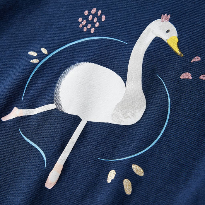 Tricou pentru copii cu mâneci lungi, bleumarin, 92 WALTI