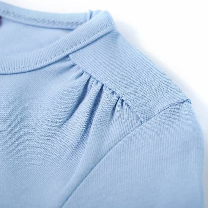 Tricou copii cu mâneci lungi, albastru deschis, 92 WALTI