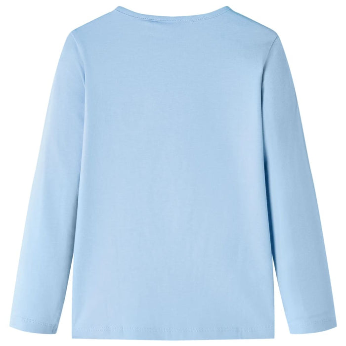 Tricou copii cu mâneci lungi, albastru deschis, 104 - WALTI WALTI