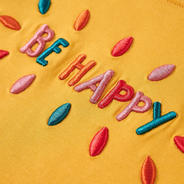 Tricou de copii cu mâneci lungi, ocru închis, 104 WALTI