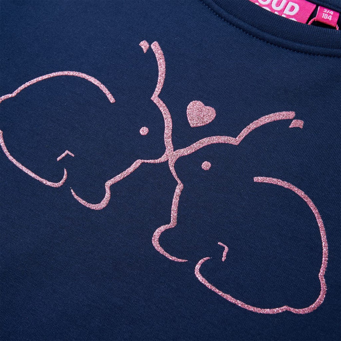 Rochie hanorac pentru copii, bleumarin, 92 - WALTI WALTI