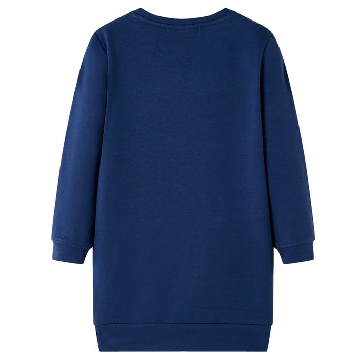 Rochie hanorac pentru copii, bleumarin, 104 - WALTI WALTI