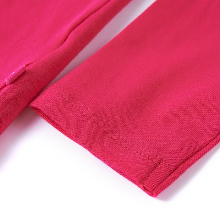 Tricou pentru copii cu mâneci lungi, roz aprins, 104 WALTI