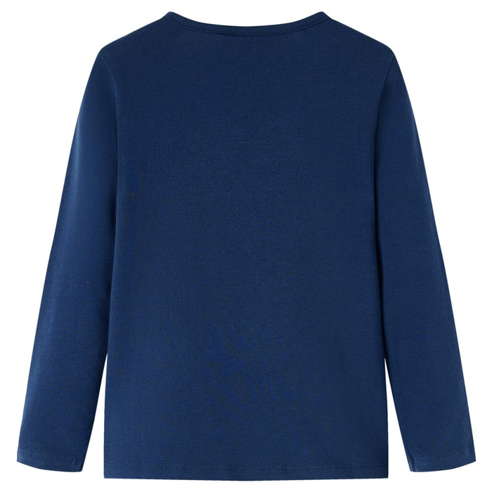 Tricou pentru copii cu mâneci lungi, bleumarin 92 - WALTI WALTI