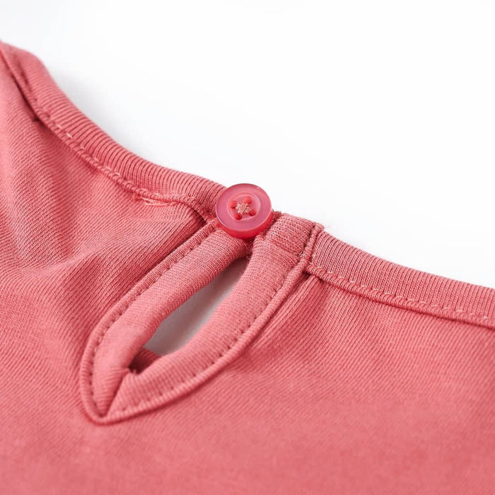 Tricou pentru copii cu mâneci lungi, roz antichizat, 128 - WALTI WALTI