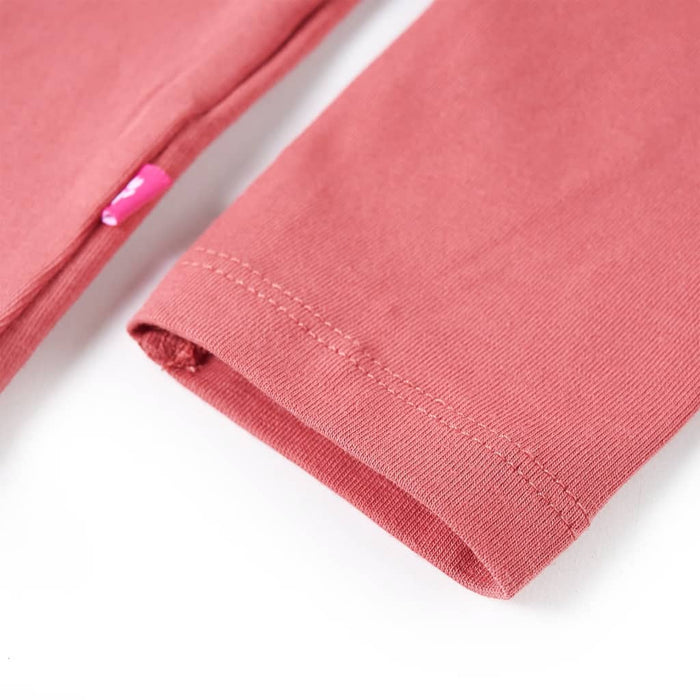 Tricou pentru copii cu mâneci lungi, roz antichizat, 140 - WALTI WALTI