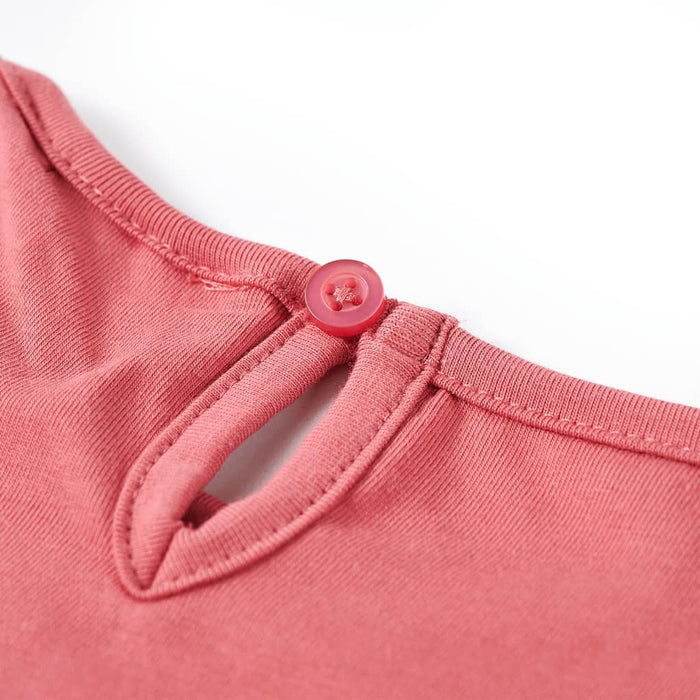 Tricou pentru copii cu mâneci lungi, roz antichizat, 140 - WALTI WALTI