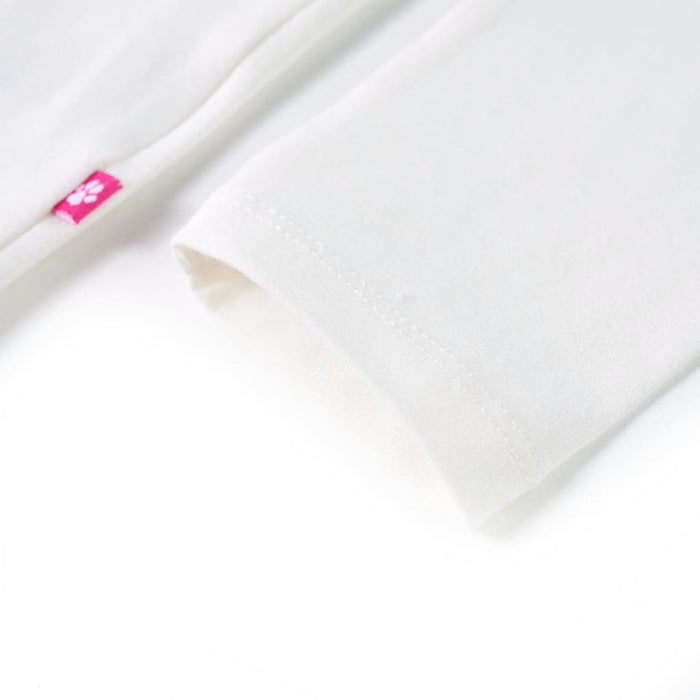 Tricou pentru copii cu mâneci lungi, ecru, 140 WALTI