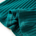 Tricou de copii cu mâneci lungi, tricot cu nervuri, verde închis, 128 - WALTI WALTI