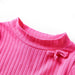 Tricou de copii cu mâneci lungi, tricot cu nervuri, roz aprins, 116 - WALTI WALTI