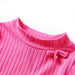 Tricou de copii cu mâneci lungi, tricot cu nervuri, roz aprins, 128 - WALTI WALTI