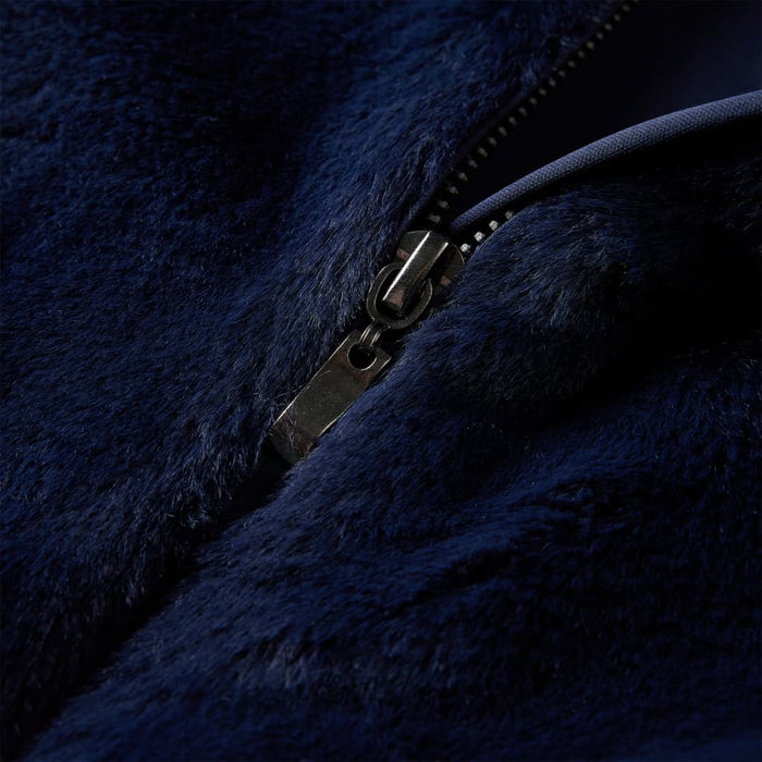 Palton pentru copii din blană artificială, bleumarin, 116 - WALTI WALTI