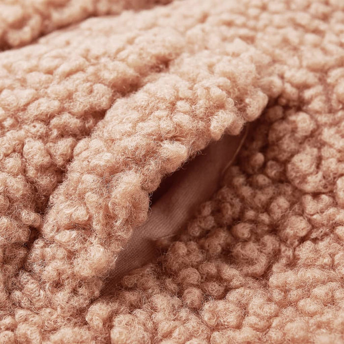 Jachetă cu glugă pentru copii, blană artificială, coniac, 116 - WALTI WALTI