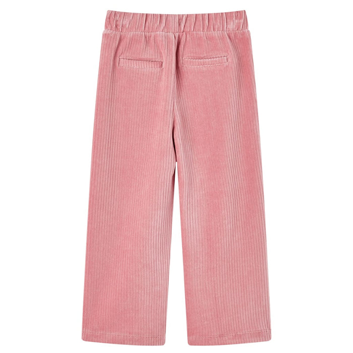 Pantaloni de copii din velur, roz, 104 WALTI