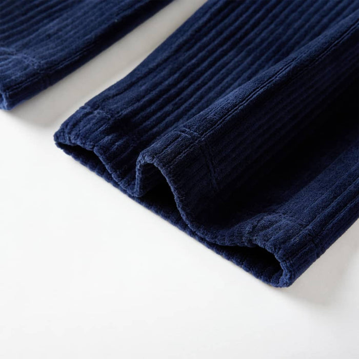 Pantaloni de copii din velur, bleumarin, 104 WALTI
