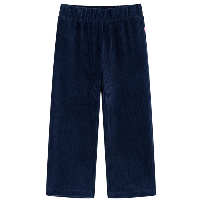 Pantaloni de copii din velur, bleumarin, 128 WALTI