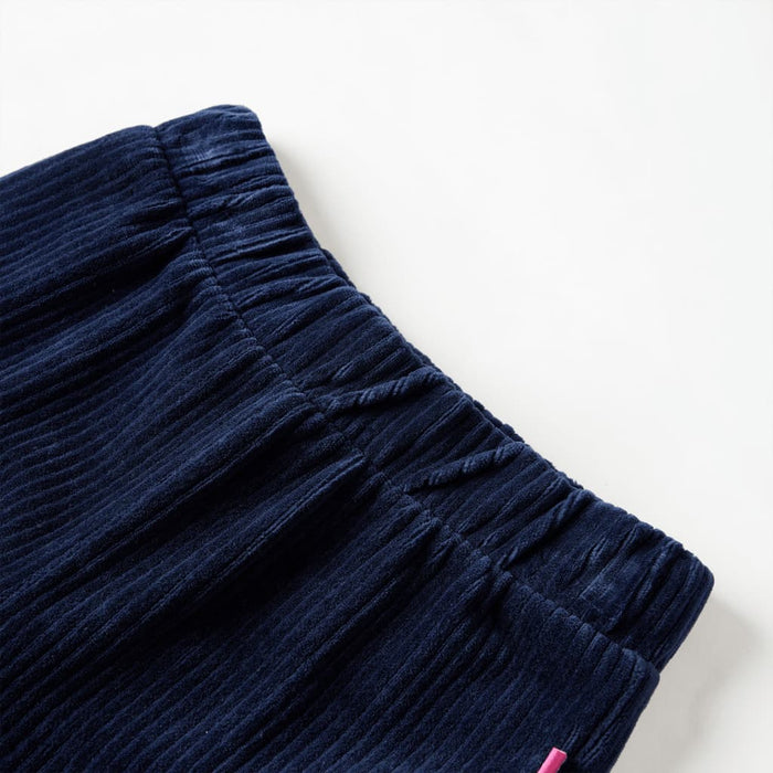 Pantaloni de copii din velur, bleumarin, 128 WALTI