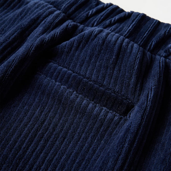 Pantaloni de copii din velur, bleumarin, 128 WALTI