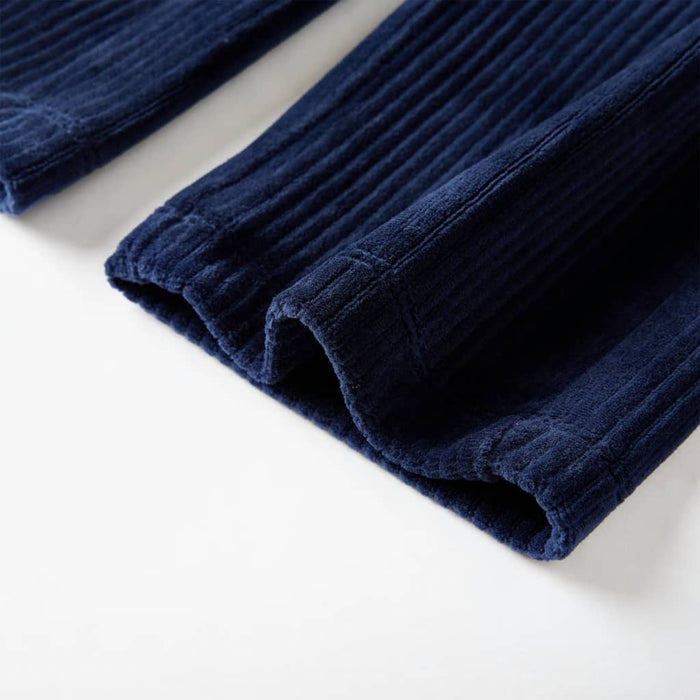Pantaloni de copii din velur, bleumarin, 128 WALTI