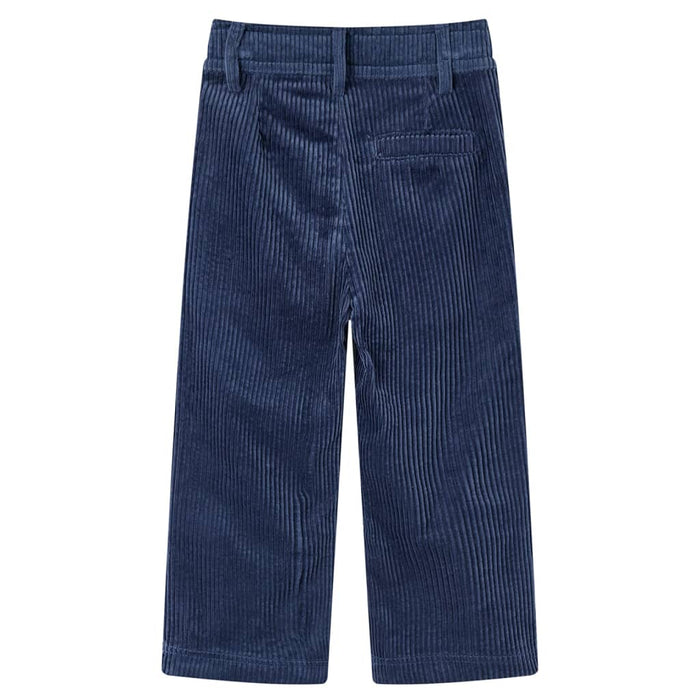 Pantaloni de copii din velur, bleumarin, 104 WALTI