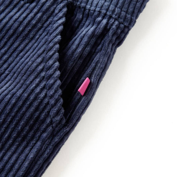 Pantaloni de copii din velur, bleumarin, 104 WALTI