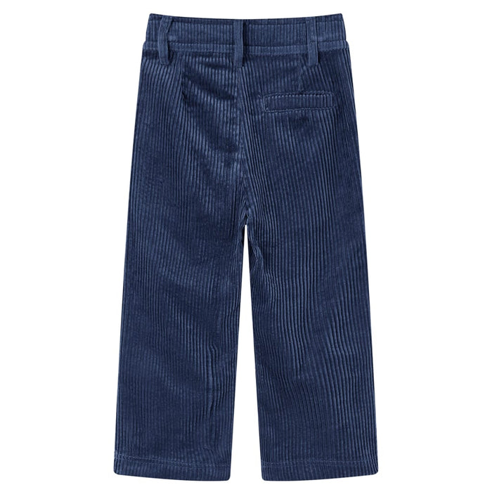 Pantaloni de copii din velur, bleumarin, 116 - WALTI WALTI