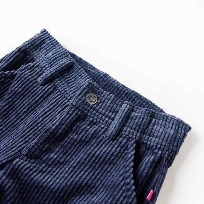 Pantaloni de copii din velur, bleumarin, 116 - WALTI WALTI