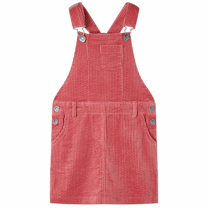 Rochie salopetă pentru copii, velur, roz, 116 - WALTI WALTI
