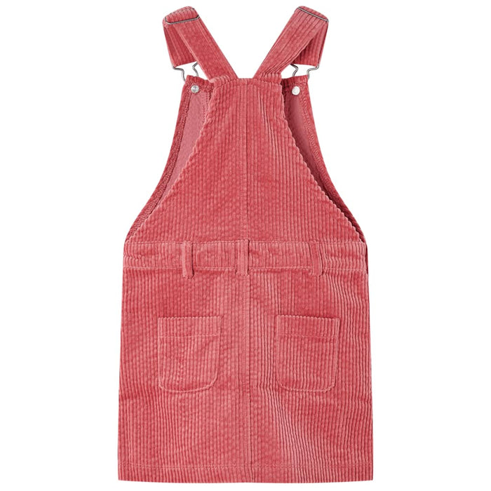 Rochie salopetă pentru copii, velur, roz, 116 - WALTI WALTI