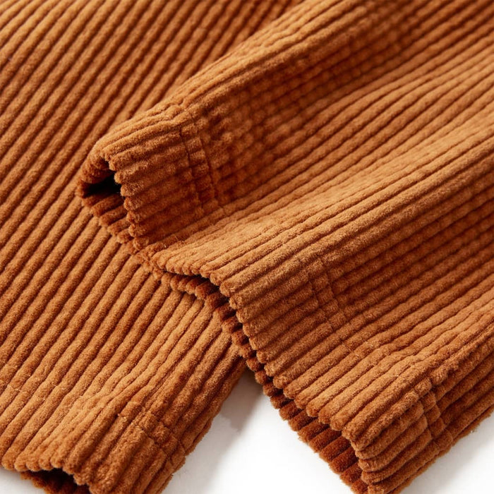 Pantaloni copii din velur, coniac, 116 - WALTI WALTI