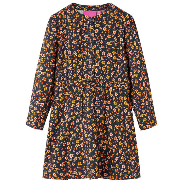 Rochie cu mâneci lungi pentru copii, bleumarin, 92 WALTI