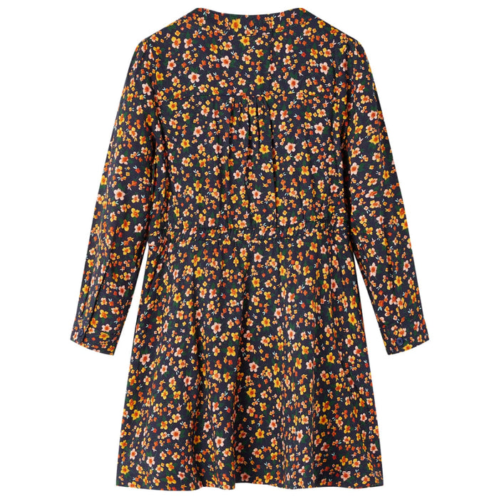 Rochie pentru copii cu mâneci lungi, bleumarin, 128 - WALTI WALTI
