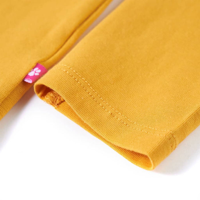 Tricou pentru copii cu mâneci lungi, ocru, 104 WALTI