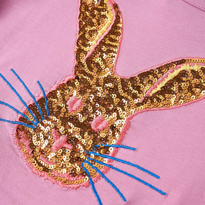 Tricou pentru copii cu mâneci lungi, roz ars, 140 WALTI