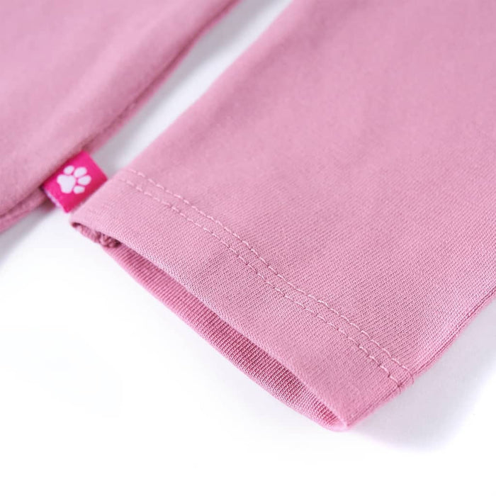 Tricou pentru copii cu mâneci lungi, roz ars, 140 WALTI