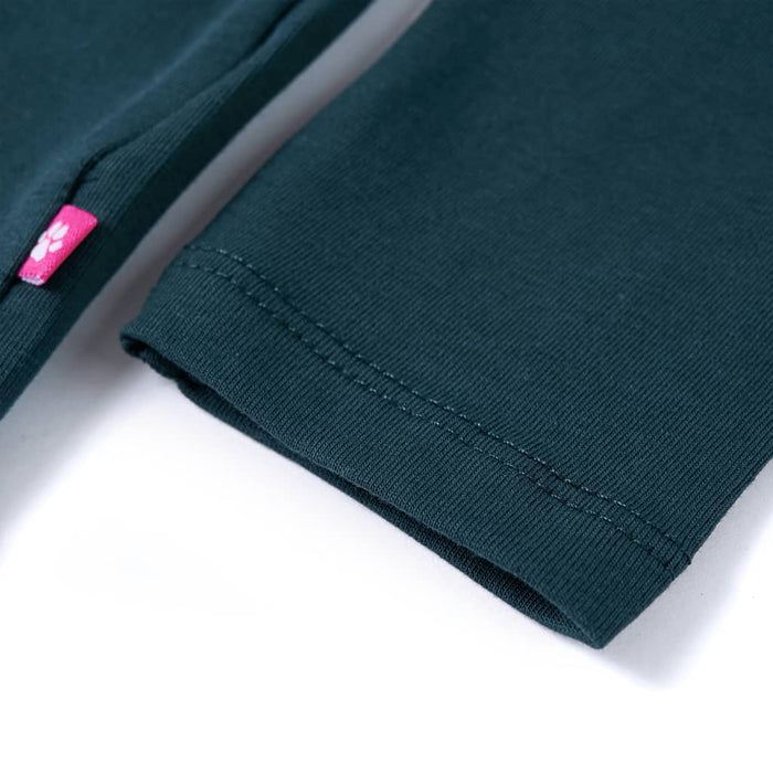 Tricou de copii cu mâneci lungi, verde închis, 104 WALTI