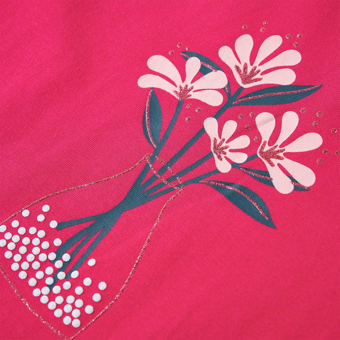 Tricou pentru copii cu mâneci lungi, roz aprins, 104 WALTI