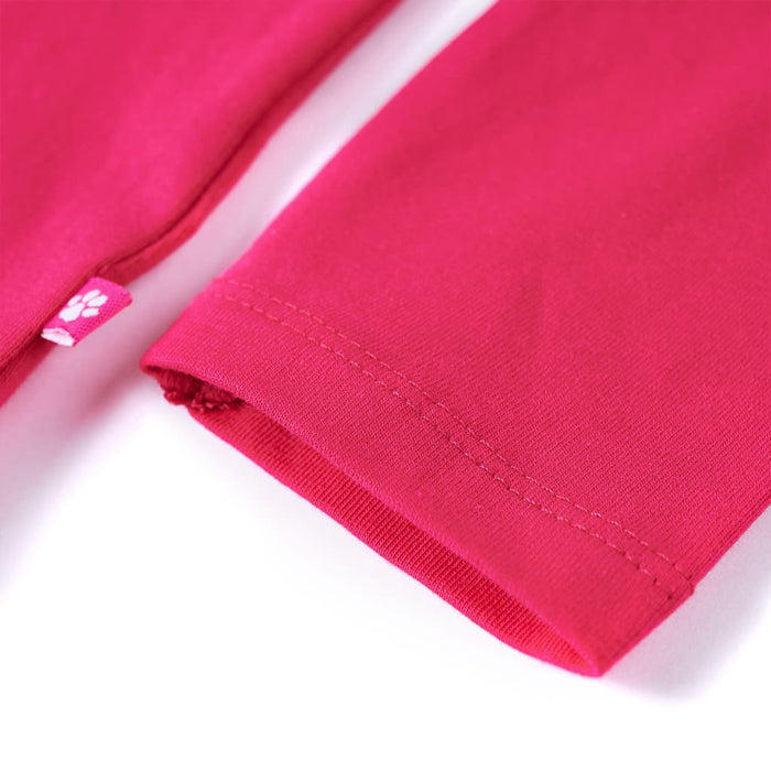 Tricou pentru copii cu mâneci lungi, roz aprins, 104 WALTI