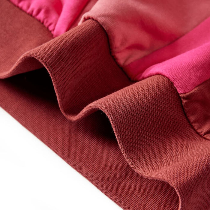 Bluzon pentru copii, color block roz și henna, 104 - WALTI WALTI