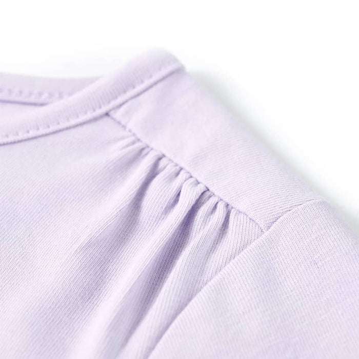 Tricou de copii cu mâneci lungi, liliac deschis, 92 WALTI