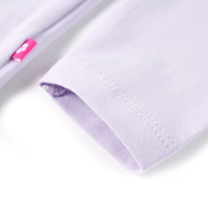 Tricou de copii cu mâneci lungi, liliac deschis, 92 WALTI