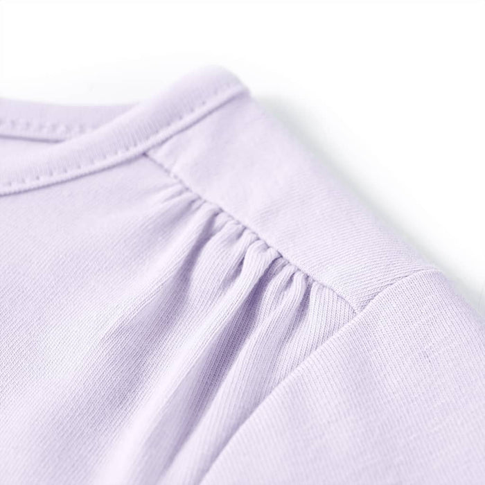 Tricou de copii cu mâneci lungi, liliac deschis, 116 WALTI
