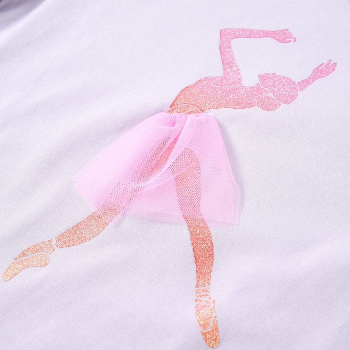 Tricou de copii cu mâneci lungi, liliac deschis, 140 WALTI